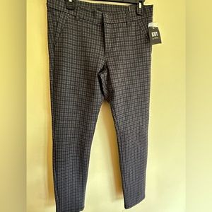 Kut From The Kloth Gray & Wine Plaid Skinny Pants Size 8